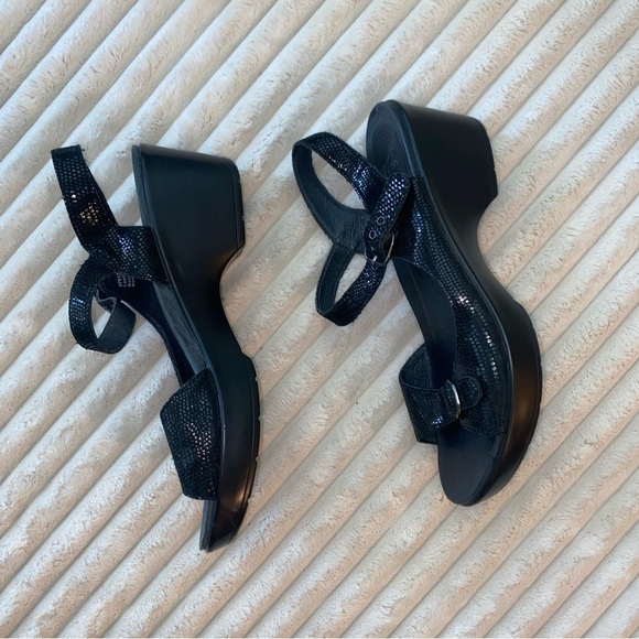 Dansko Black Buckle Sandals - Picture 4 of 7